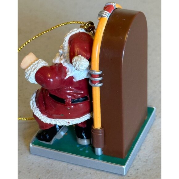 Santa Claus w/Juke Box Plastic Christmas Tree Ornament Multicolored - Picture 2 of 11